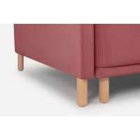 Угловой диван Divan Нордика мини Velvet Coral 264427 (розовый)