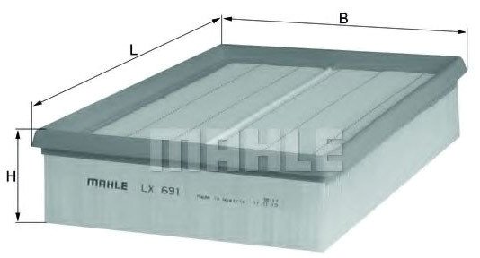 

Воздушный фильтр Mahle Knecht LX691