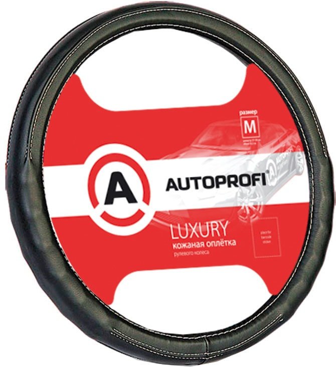 

Оплетка на руль Autoprofi AP-130 BK (M) (черный)