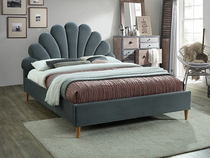 

Кровать Signal Santana Velvet 160x200 (серый)