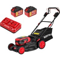 Газонокосилка Wortex CLM 4536-4 XLT Set 2334161 (с 2-мя АКБ)