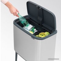 Система сортировки мусора Brabantia Bo Touch Bin 11+23 л (минерально-серый)