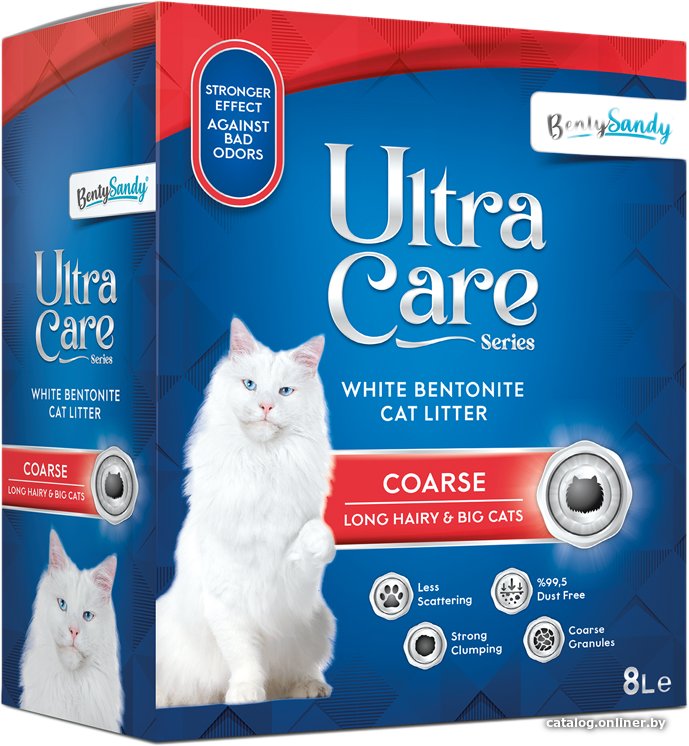 Наполнитель для туалета BentySandy Ultra Care Coarse 8 л