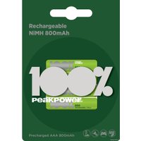 Аккумулятор PeakPower AAA 800mAh 2 шт. 80AAAHC-2U4