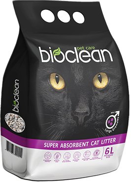 

Наполнитель для туалета BioClean супервпитывающий для котов 6 л