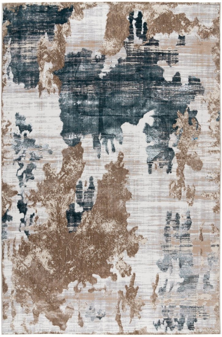 

Ковер для жилой комнаты Radjab Carpet Бьянка Прямоугольник D009A 7663RK-B (1.6x3, Cream Shirink/Blue Fdy)