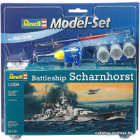 Сборная модель Revell 65136 Подарочный набор Немецкий линкор Scharnhorst