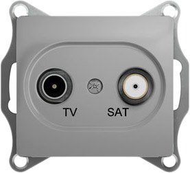 

Розетка телевизионная Schneider Electric Glossa GSL000397 (алюминий)
