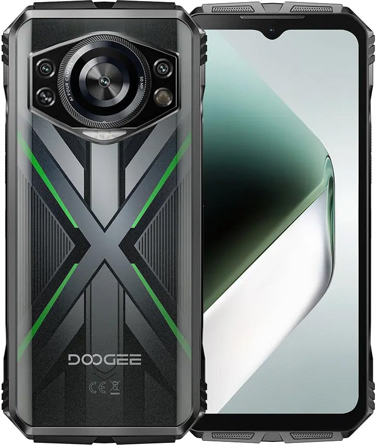 

Телефон Doogee S118 12GB/512GB (черный/зеленый)