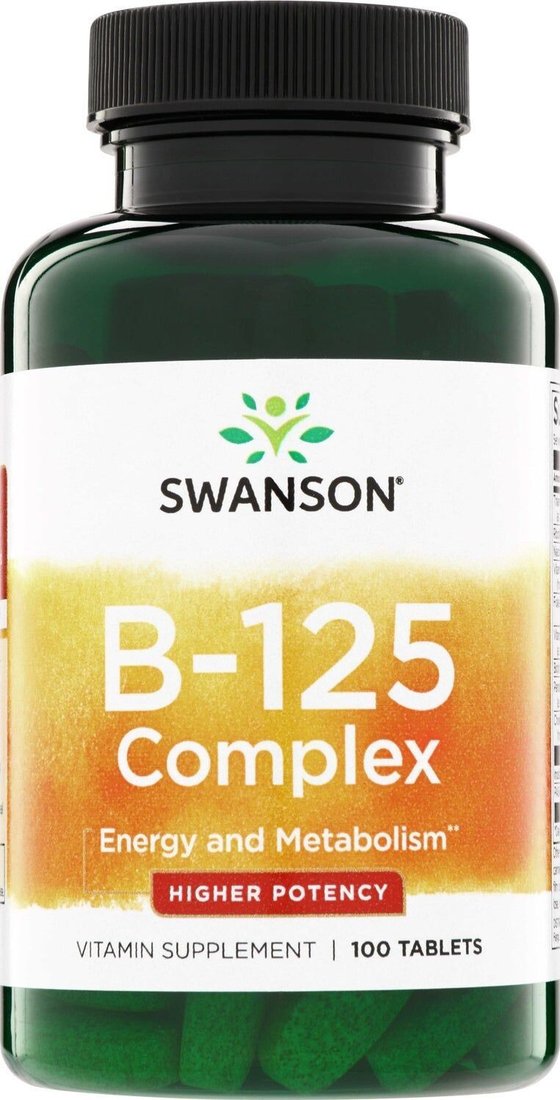 Комплекс Swanson Vitamin B-125 Complex (100 таблеток)