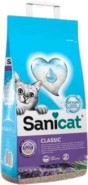 Наполнитель для туалета Sanicat Classic Lavander 16л