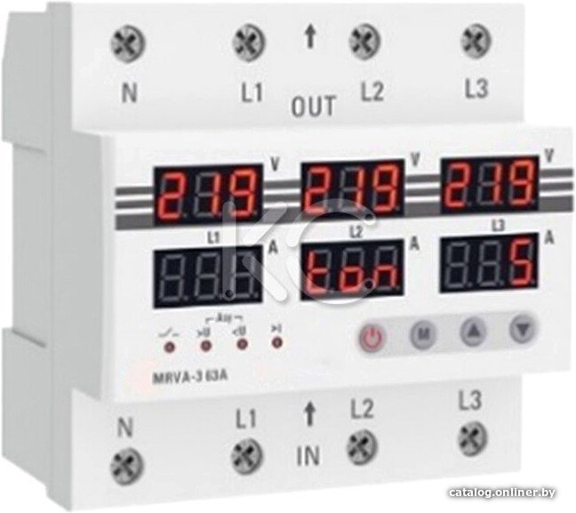 Реле напряжения КС MRVA-3 63A 82733
