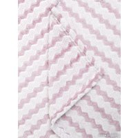 Плед Tex Republic Absolute Зигзаг двухцветный Flannel 200x220 92578 (сиреневый)