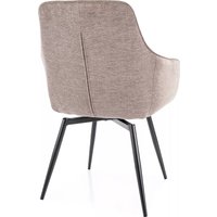 Стул с подлокотниками Signal Servio Brego 34 (бежевый/черный)