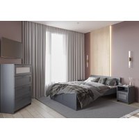 Кровать Mio Tesoro Нави 160x200 2.15.04.060.4 (серый)