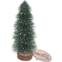 Елочка настольная Серпантин декоративная снежок (зеленый) 201-1298