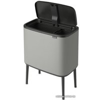 Система сортировки мусора Brabantia Bo Touch Bin 11+23 л (минерально-серый)