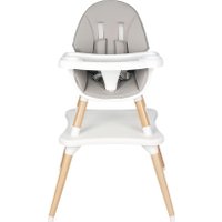 Высокий стульчик Solmax&Kids HW99643 (белый/серый)