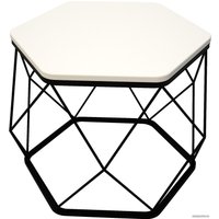 Журнальный столик RasGar Арена РСГР.001.000-0402 (черный/белый)