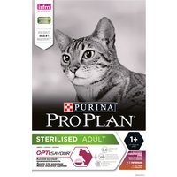 Сухой корм для кошек Pro Plan Sterilised Adult OptiSavour с уткой и печенью 3 кг