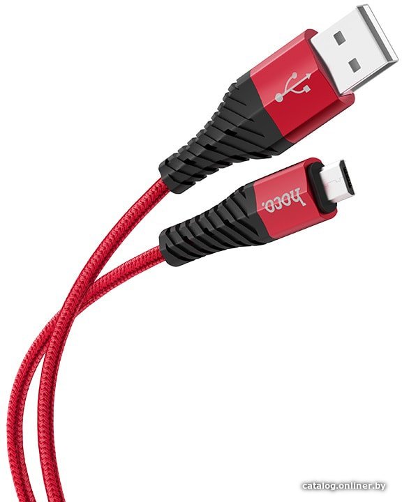 Кабель Hoco X38 microUSB 1 м (красный)