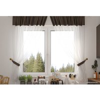 Комплект штор Legrand Софт-Вуаль 1.35x1.6 м 58091389 (2шт, трюфель)