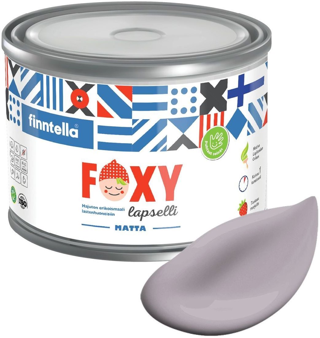 

Краска Finntella Foxy Lapselli Matte Tori F-50-1-1-FL239 0.9 л (сиреневый)