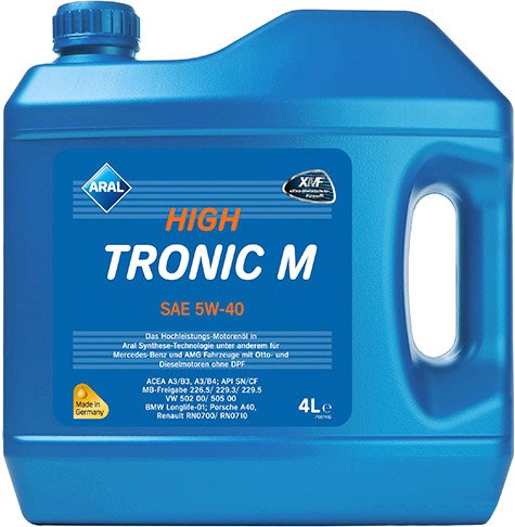 

Моторное масло Aral HighTronic M SAE 5W-40 4л