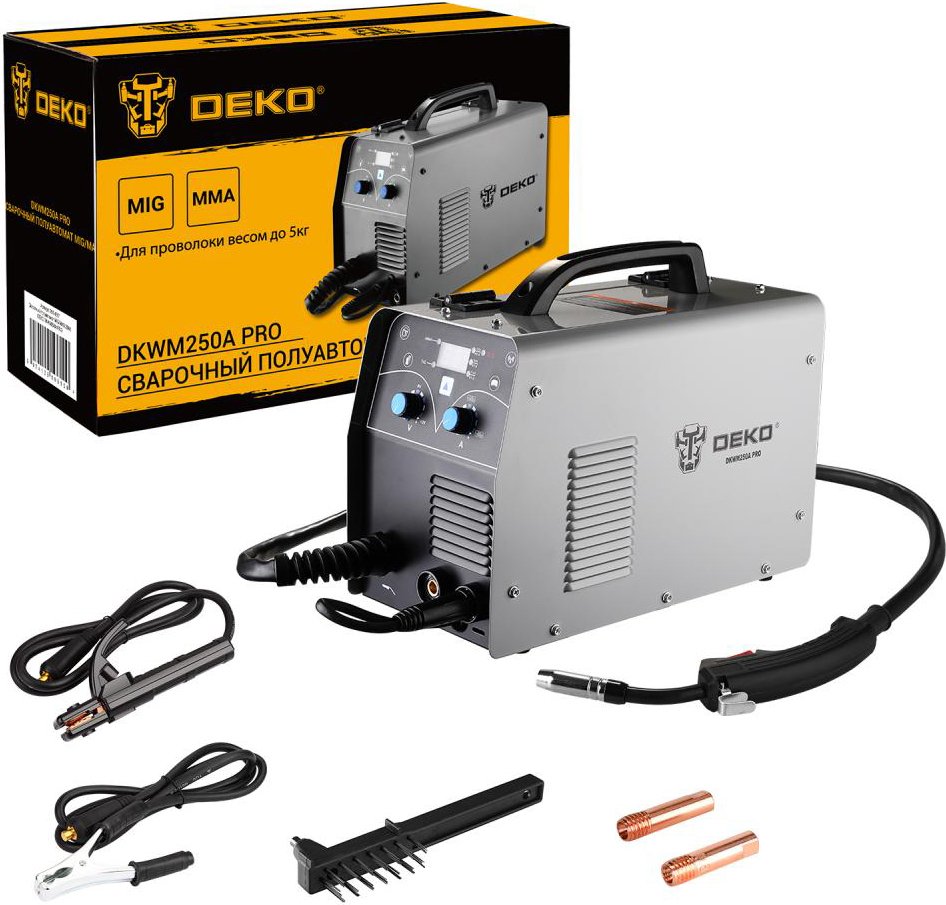 

Сварочный инвертор Deko DKWM250A PRO 051-4687