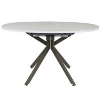 Кухонный стол Виста Оттава 90x135/180 (шелковый камень/муар тортора)