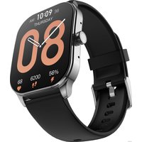 Умные часы Amazfit Pop 3S (серебристый, с силиконовым ремешком)