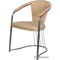 Стул с подлокотниками СоюзРегионПоставка Соната-Комфорт СРП-018К (экотекс 3014/подлокотники бук)