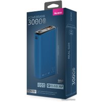 Внешний аккумулятор Olmio QS-30 30000mAh (темно-синий)