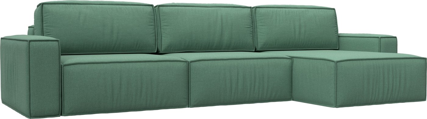 

Угловой диван Лига диванов Прага Классик лонг правый 124829 (рогожка амур зеленый)