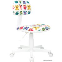 Компьютерное кресло Бюрократ CH-W201NX (белый монстры/пластик белый)