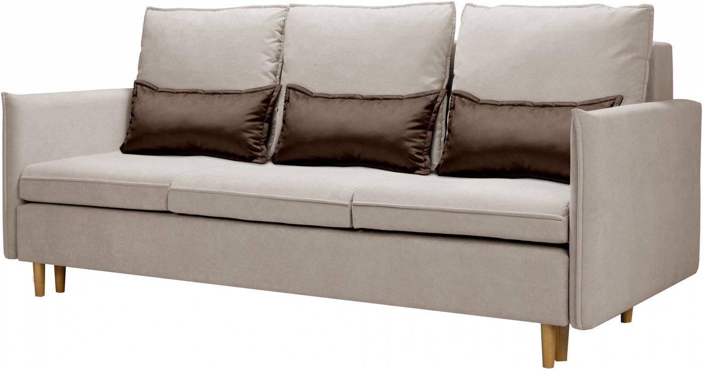 

Диван Mio Tesoro Оливер (Velutto 18/Velutto 24/дерево натуральное)