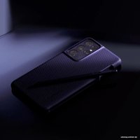 Чехол для телефона Spigen Liquid Air (Pen Edition) для Galaxy S21 Ultra ACS02831 (черный)