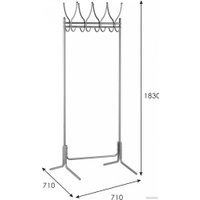 Вешалка для одежды Мебелик М 1H (металлик)