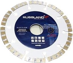 

Отрезной диск Russland Сегментный 125 x 22.23