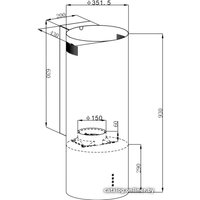 Кухонная вытяжка HOMSair Art 1050WL 35 (черный)