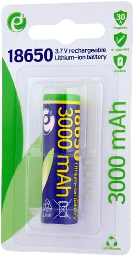 Аккумулятор EnerGenie 18650 3000mAh 1 шт EG-BA-18650-10C/3000