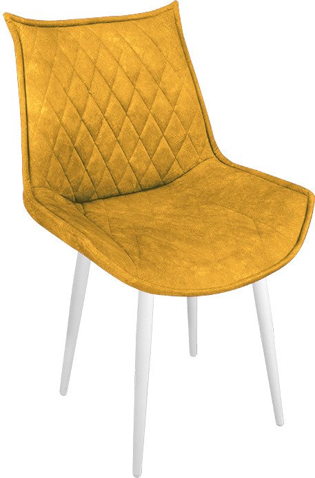 

Стул Трия Фэнди К1С (белый матовый/микровелюр Wellmart Yellow)