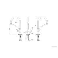 Смеситель Paulmark Siegen SI213111-BRW (бронза/белый)