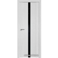 Межкомнатная дверь ProfilDoors 2.04XN L 40x200 (монблан, стекло lacobel черный лак)