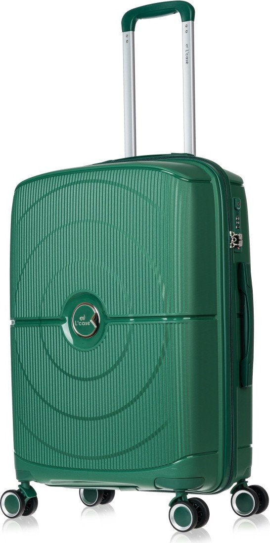 

Чемодан L'Case Doha PP04 20 (S, темно-зеленый)