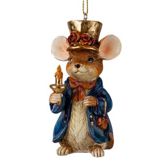 Елочная игрушка Erich Krause Decor. Мышь со свечой 64528