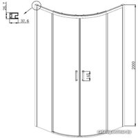 Душевой уголок Ambassador Queen 11011102 100х100