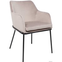 Стул с подлокотниками Алвест AV 318 (светло-коричневый бархат H-61/черный)