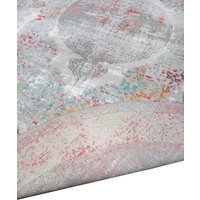 Ковер для жилой комнаты Milat Leda C797F-L-GRAY-BURGUNDY-OVAL (1.2x1.7)