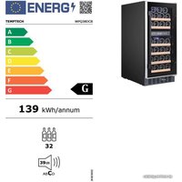 Винный шкаф Temptech WPQ30SCB